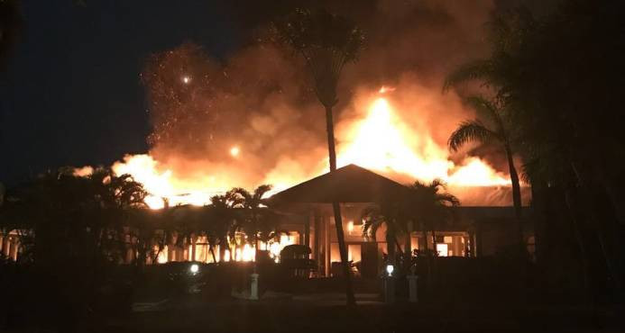 Un fuego que afecto al hotel Melia en enero de este au00f1o. (Fuente externa)