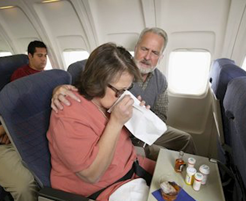 La gripe en avion
