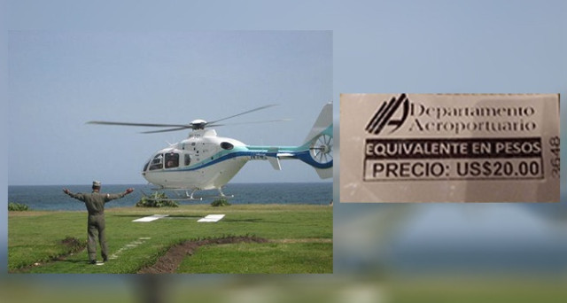 Aterrizaje en helipuerto de Santo Domingo