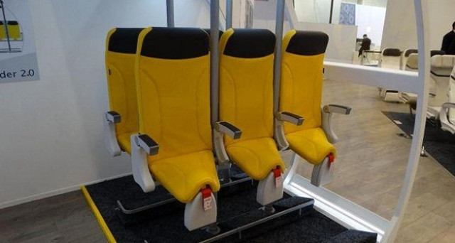 Skyrider fue presentado en la Airliners Interiors Expo en Hamburgo.