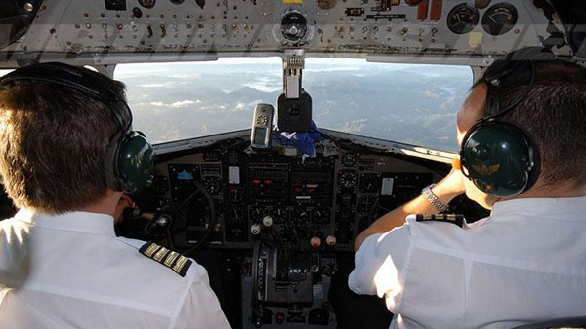 Pilotos en cabina