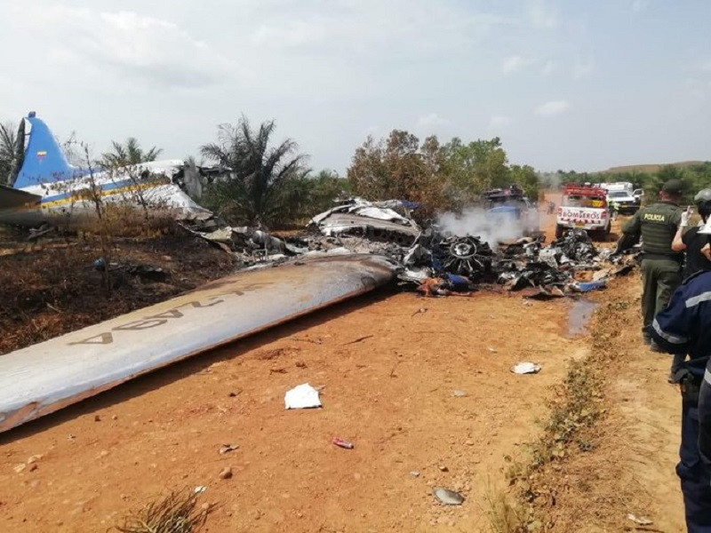 DC 3 accidentado en Colombia