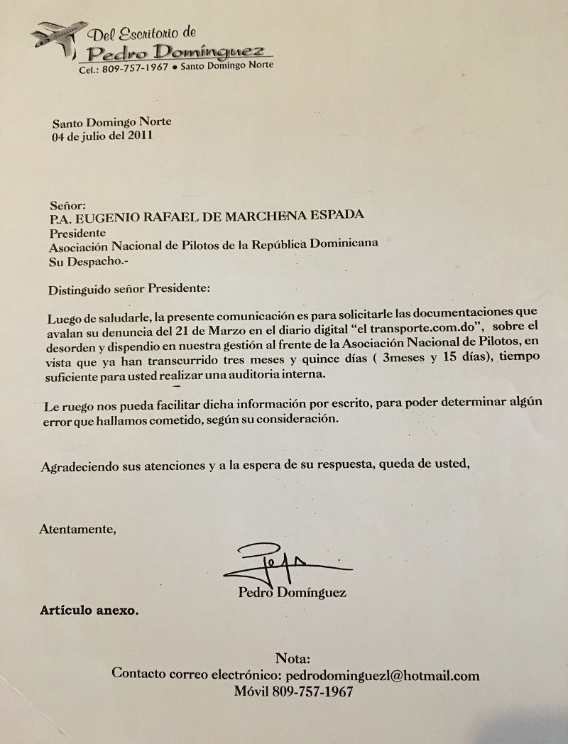Carta a Marchena