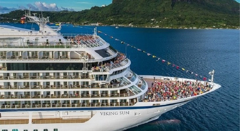 Viking sun in bora bora french polynesia