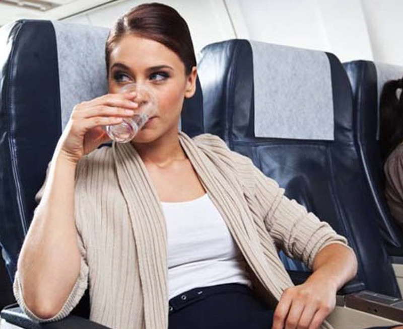 Consumo de agua en avion