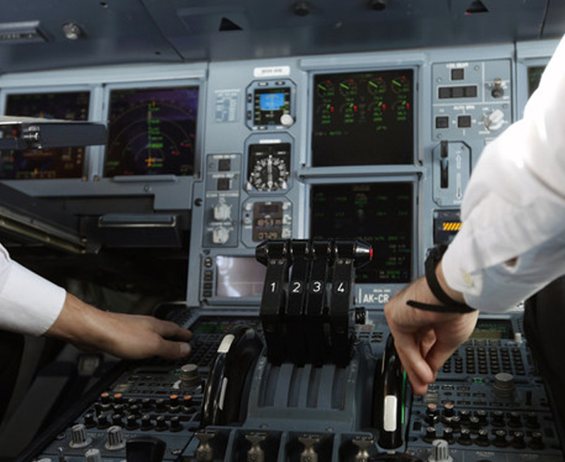 Piloto en cabina