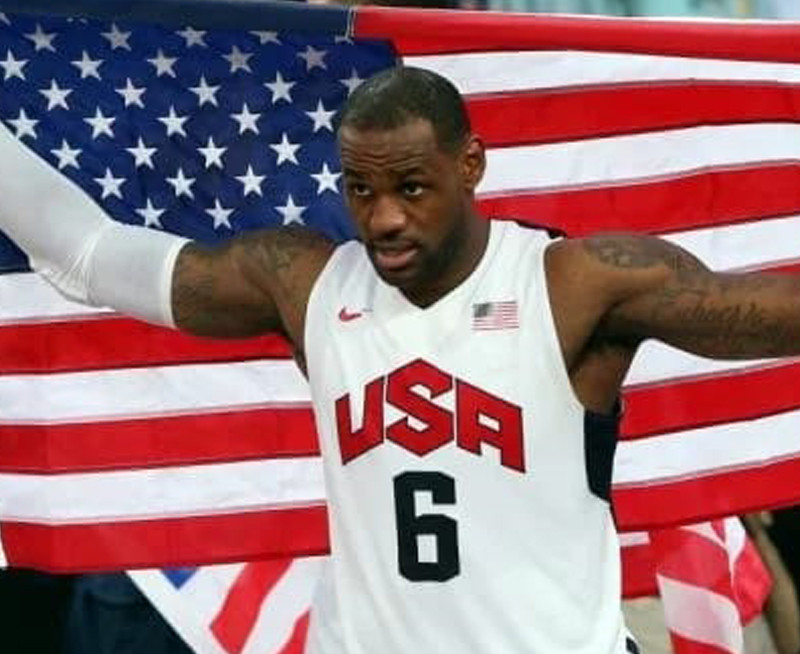 LeBron James,. A