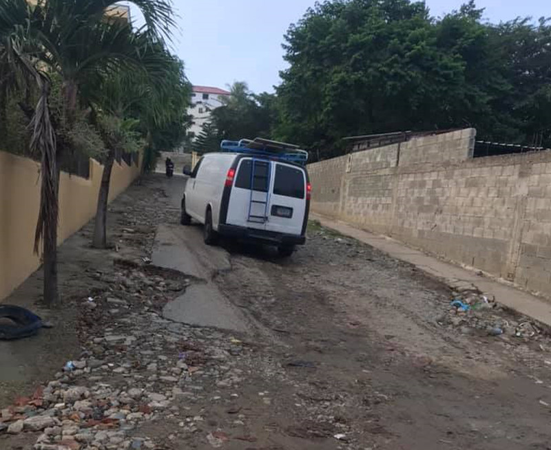 Calle en mal estado
