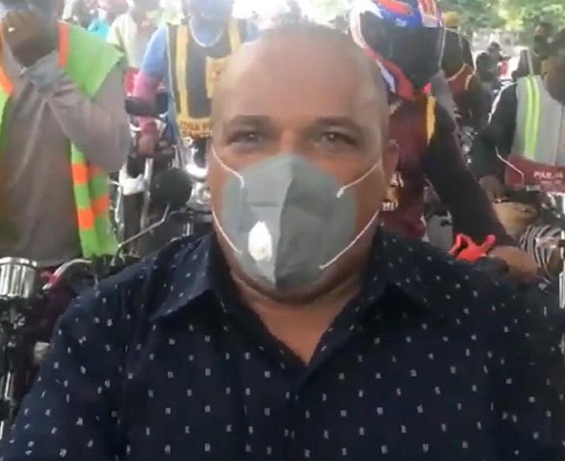 Danny Minaya. mototaxista