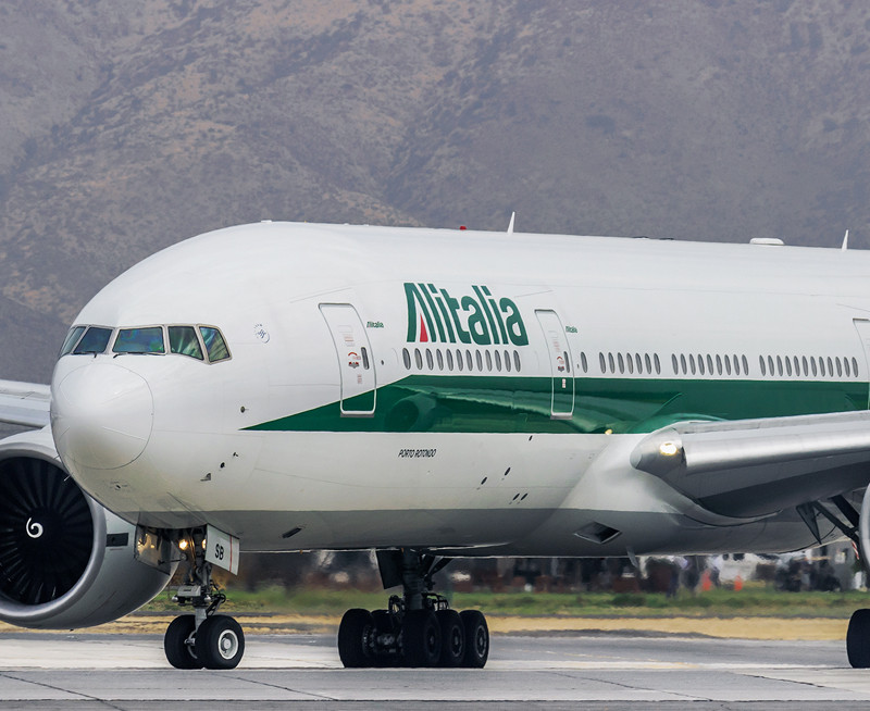 Aviu00f3n B777 de Alitalia