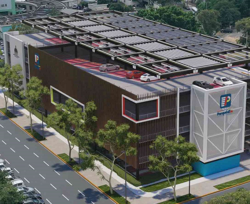 Maqueta edificio para parqueos