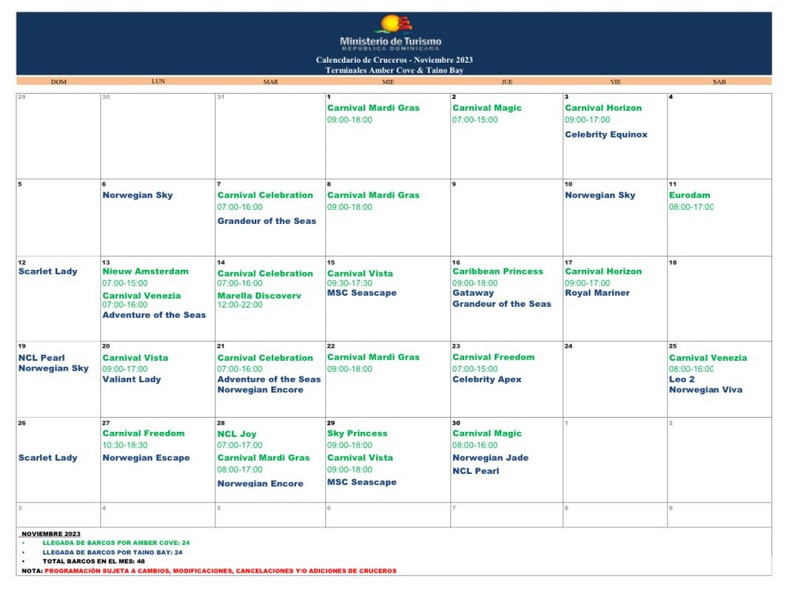 Programa de cruceros