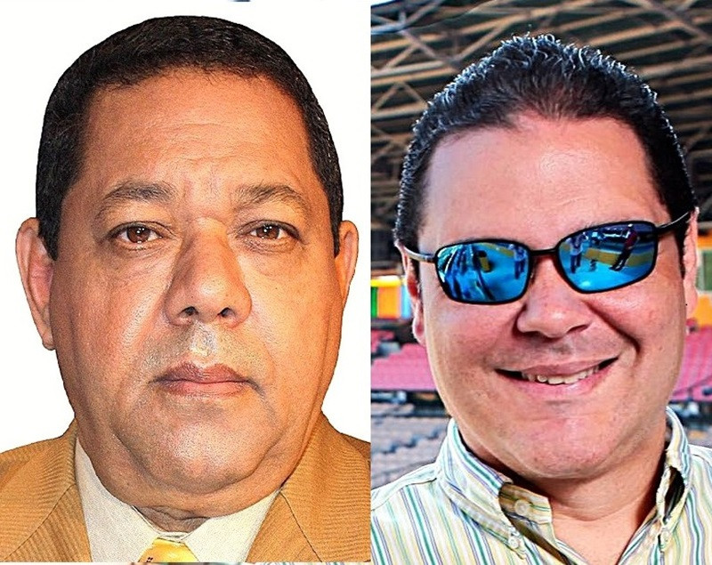 Nuevos integrantes del Comité Permanente del Salón de la Fama del Deporte de Santiago, Héctor García y Kevin Cabral.