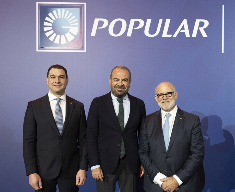 José Manuel Cuervo, Gabriel Escarrer Jaume y Eduardo J. Grullón.