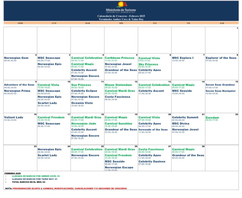Programa de cruceros