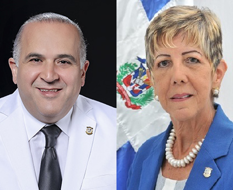 Senadores Alexis Victoria Yeb y Ginnette Bournigal,